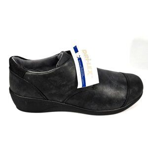 NWT Drew Jemma Black Leather Lace Up Comfort Ortho Shoes Women's Size 8.5M